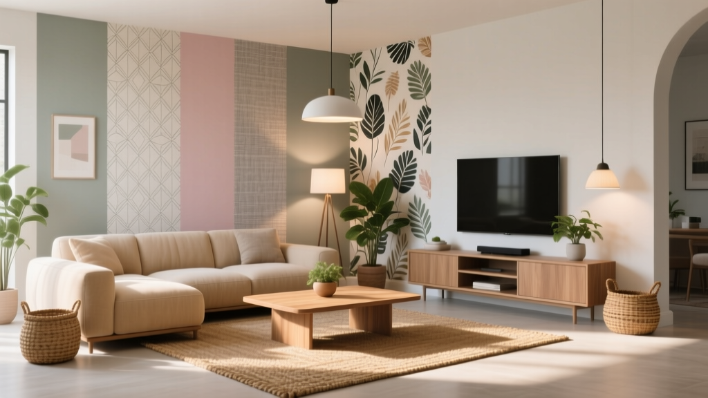 30 Ways To Use Wallpaper To Define A Living Room