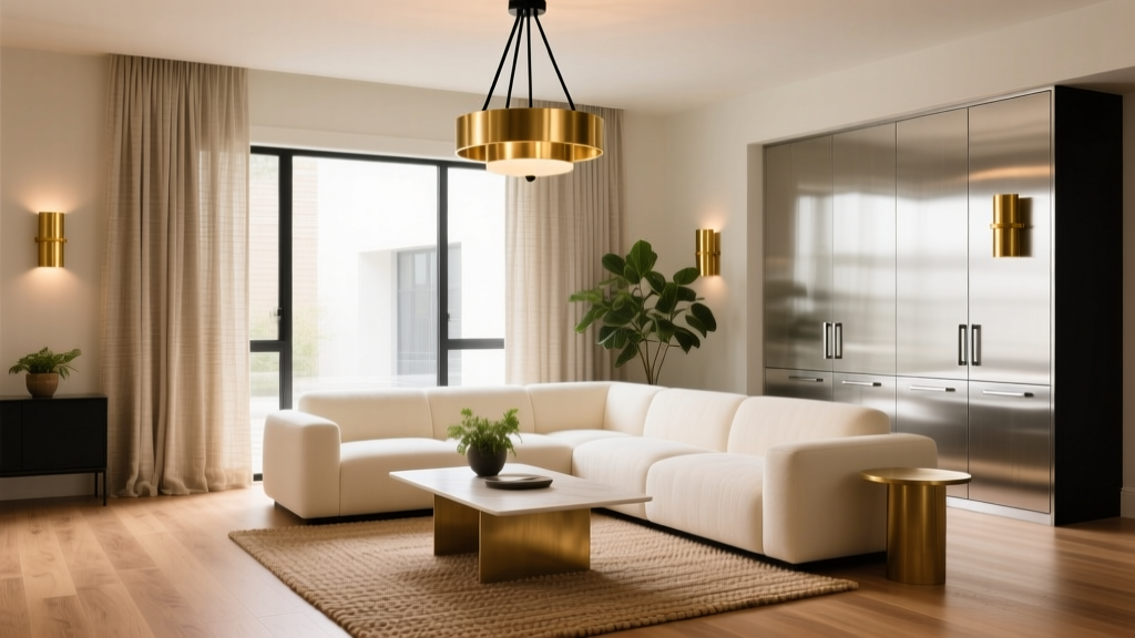 How To Mix Metals In Living Room Lighting And Hardware
