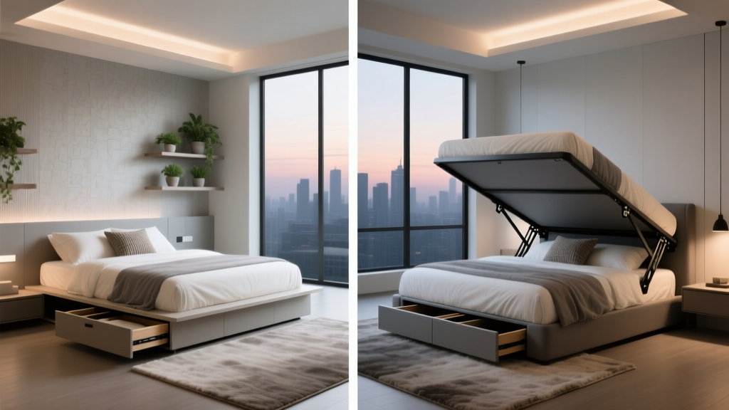 Platform Bed With Storage Drawer Vs Lift Up Styles
