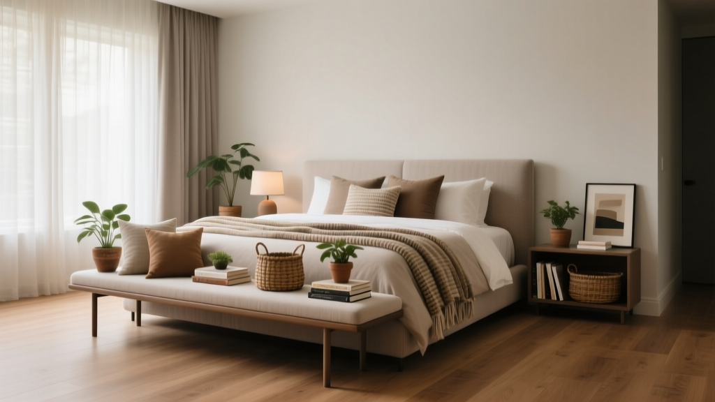 40 Ways To Style A Bench At The Foot Of Your Bed