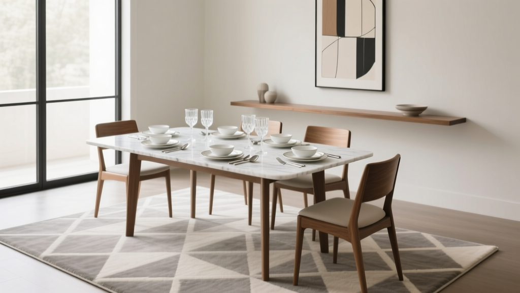15 Dining Room Rug Sizes That Work Under Tables