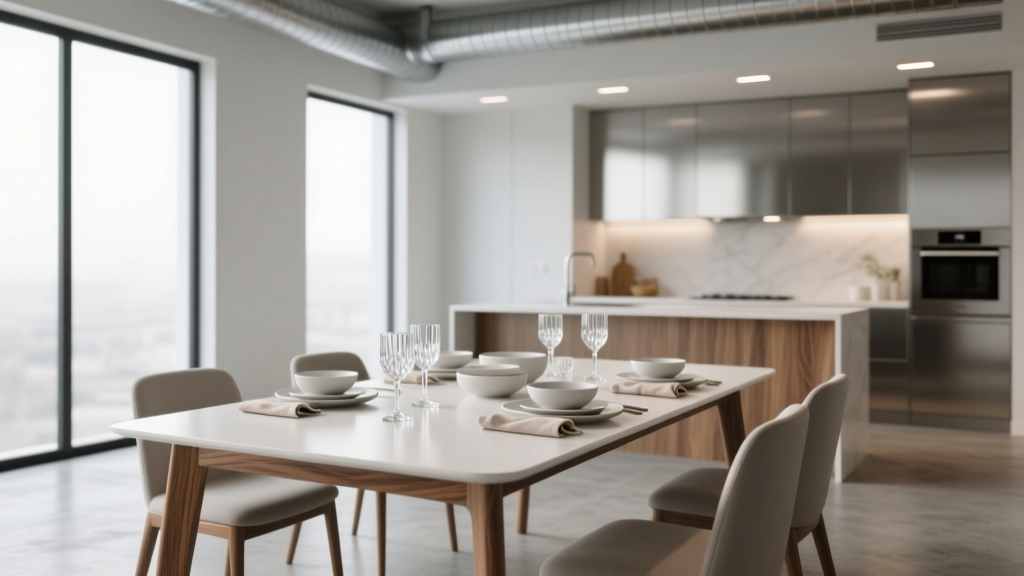 How To Choose Dining Room Furniture For Open Kitchens
