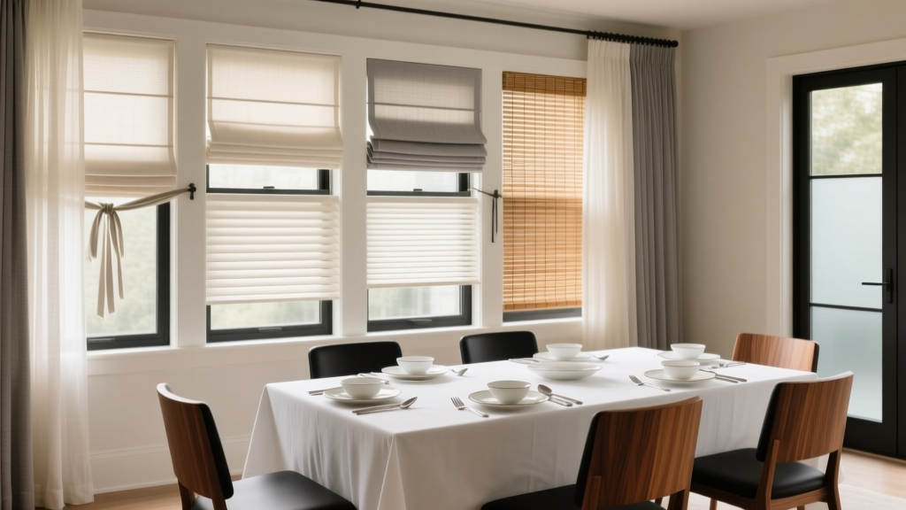 12 Dining Room Window Treatment Ideas