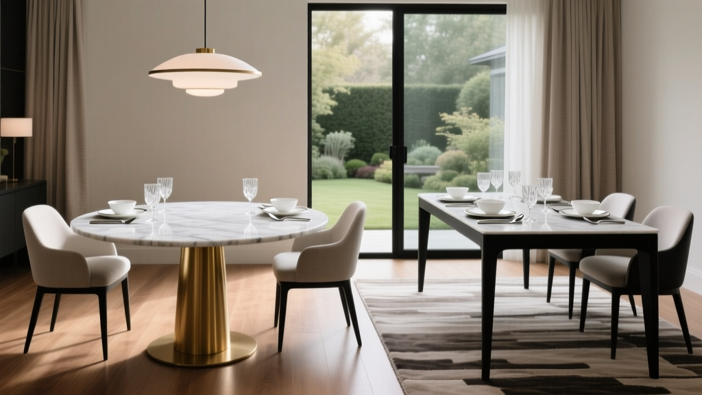 Round Vs Rectangular Dining Tables Space And Style