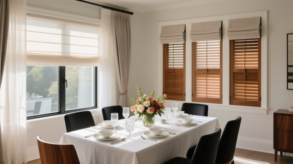 10 Dining Room Window Treatment Ideas