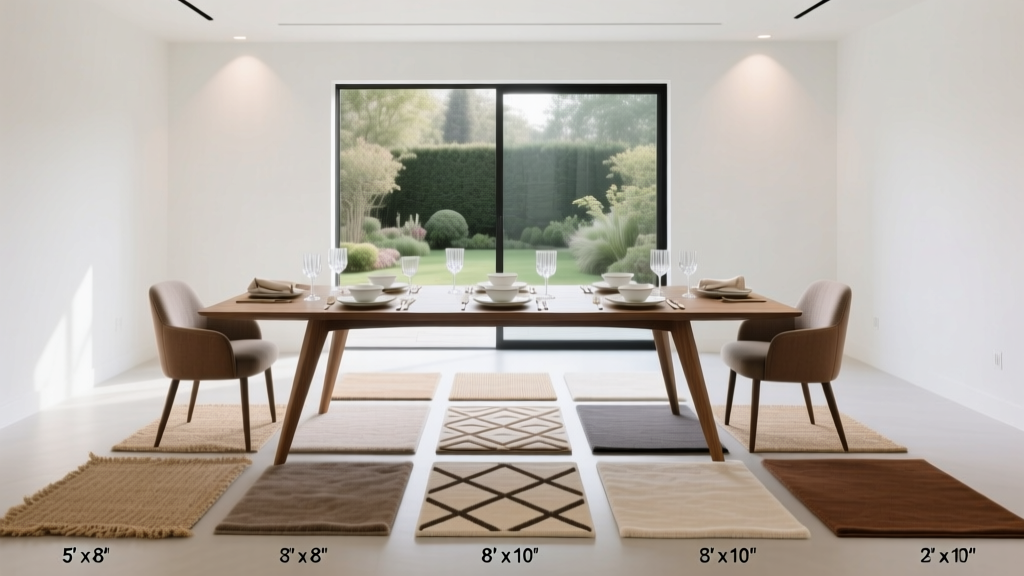 10 Dining Room Rug Sizes That Work Under Tables