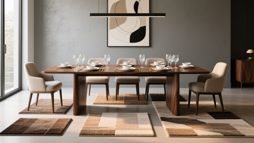 20 Dining Room Rug Sizes That Work Under Tables