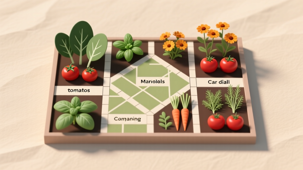 Backyard Companion Planting Map Layout