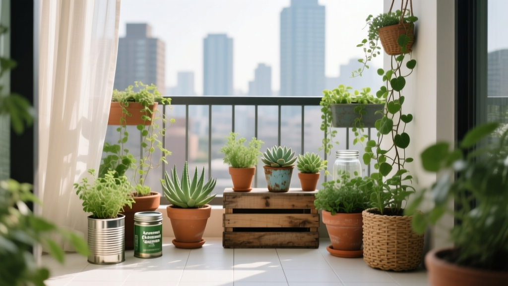 Apartment Balcony Garden on a Budget
