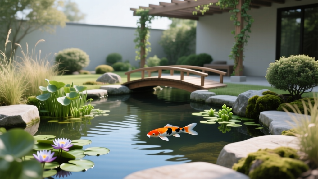 Backyard Garden Pond Ecosystem Design