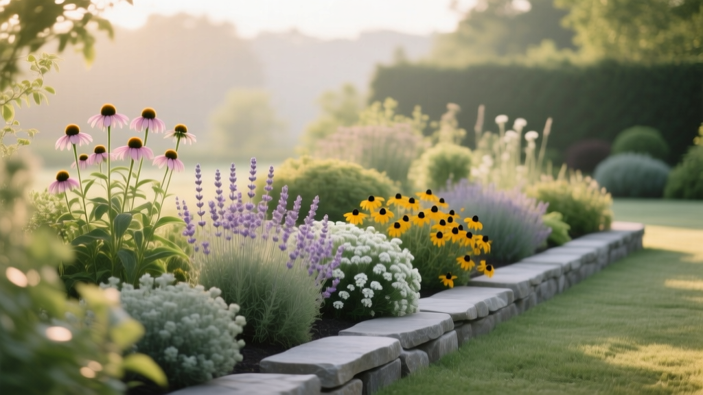 Backyard Perennial Border Design