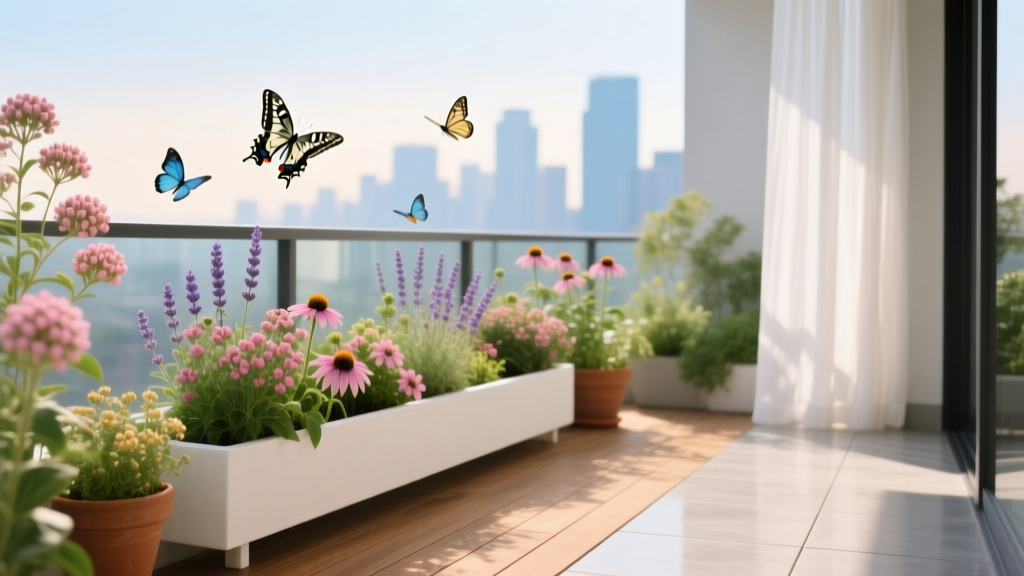Balcony Butterfly Garden Setup