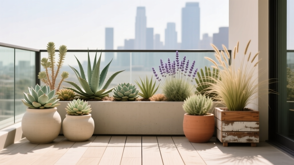 Balcony Drought-Tolerant Container Garden