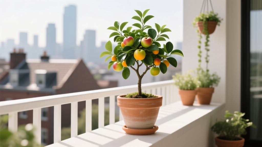 Balcony Compact Fruit Tree in a Pot
