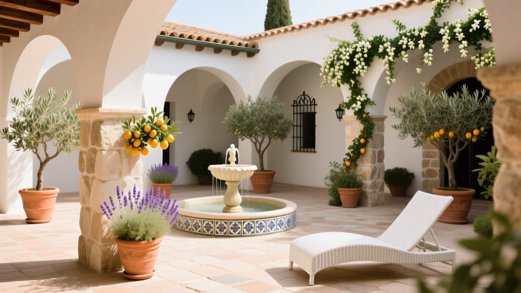 Courtyard Mediterranean Garden Style