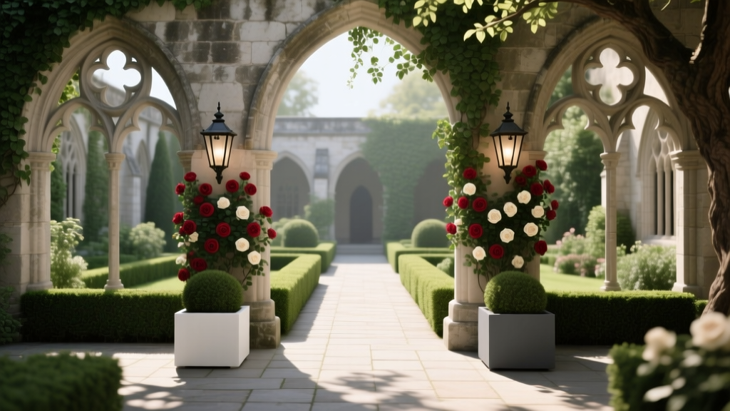 Courtyard Gothic Garden Aesthetic