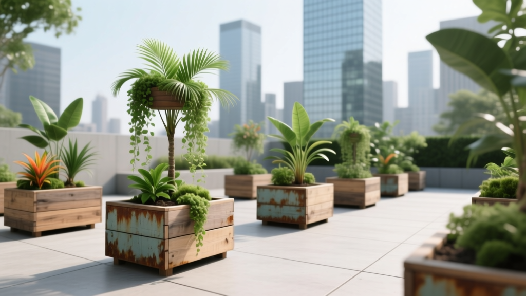 Deck Container Orchard in Pots