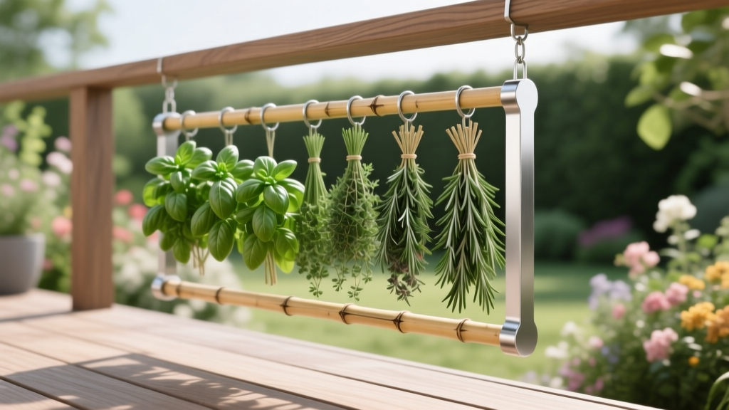 Deck Hanging Herb Drying Rack