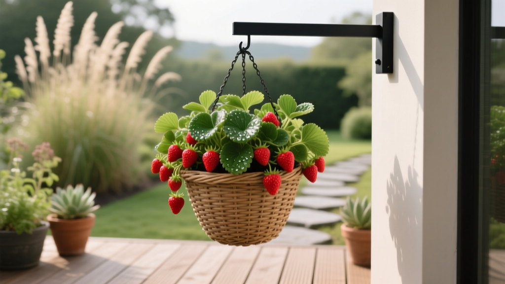 Deck Hanging Basket Strawberry Garden
