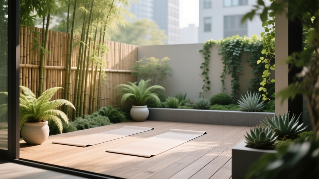 Deck Outdoor Yoga Garden Surround