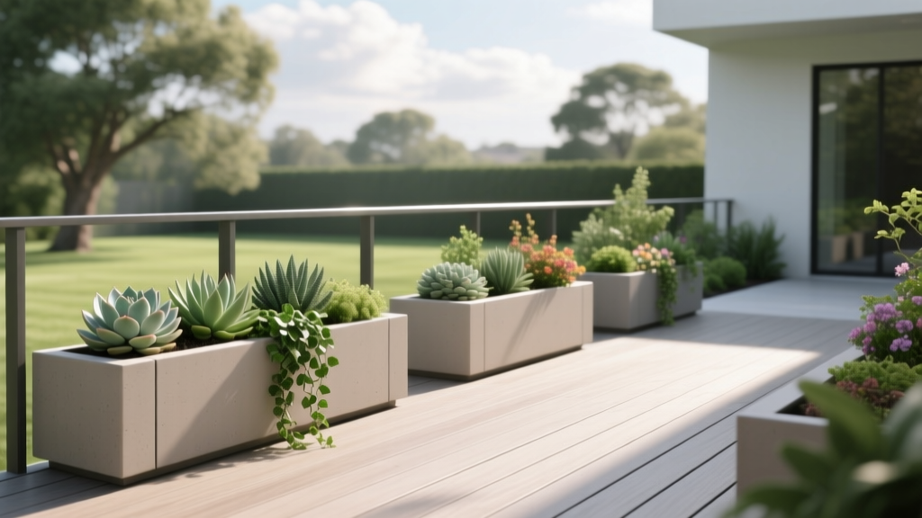 Deck Railing Planter Box Ideas