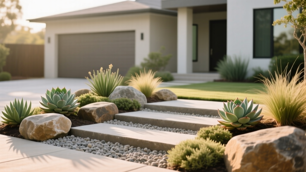 Front Yard Rock Garden Ideas