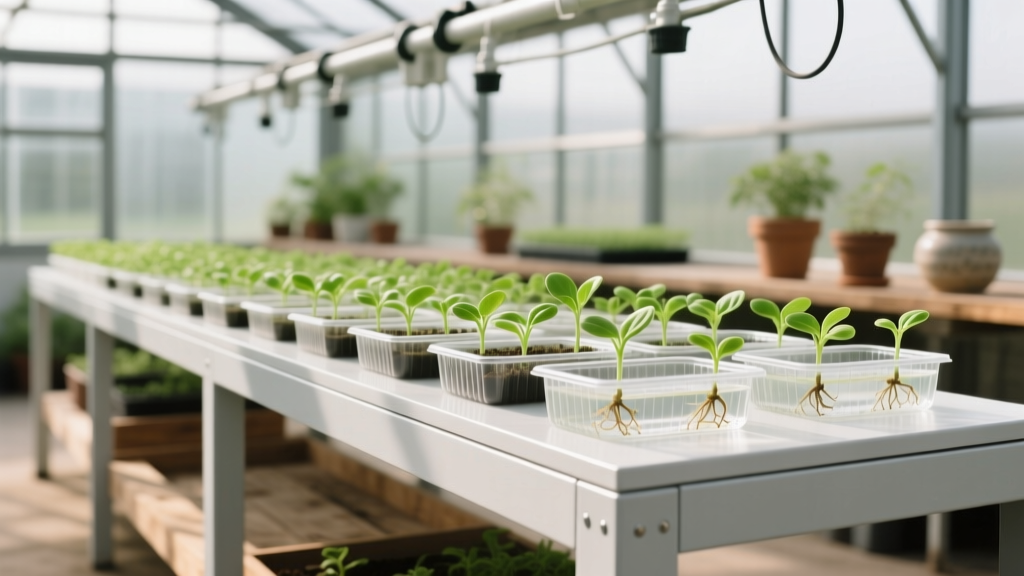 Greenhouse Grafting and Propagation Bench