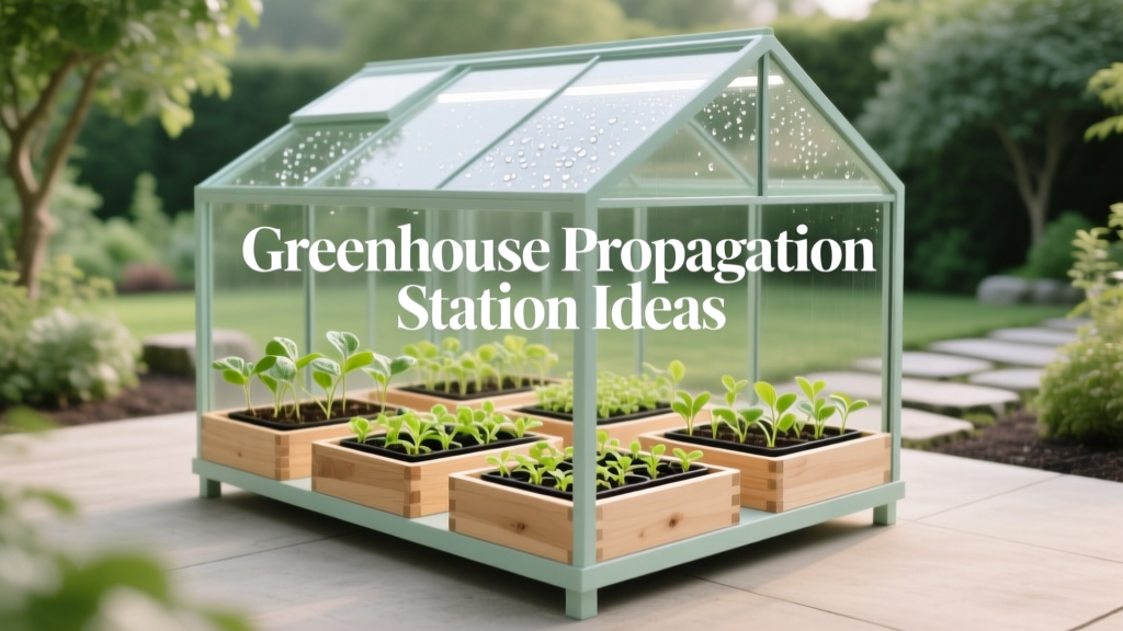 Greenhouse Propagation Station Ideas
