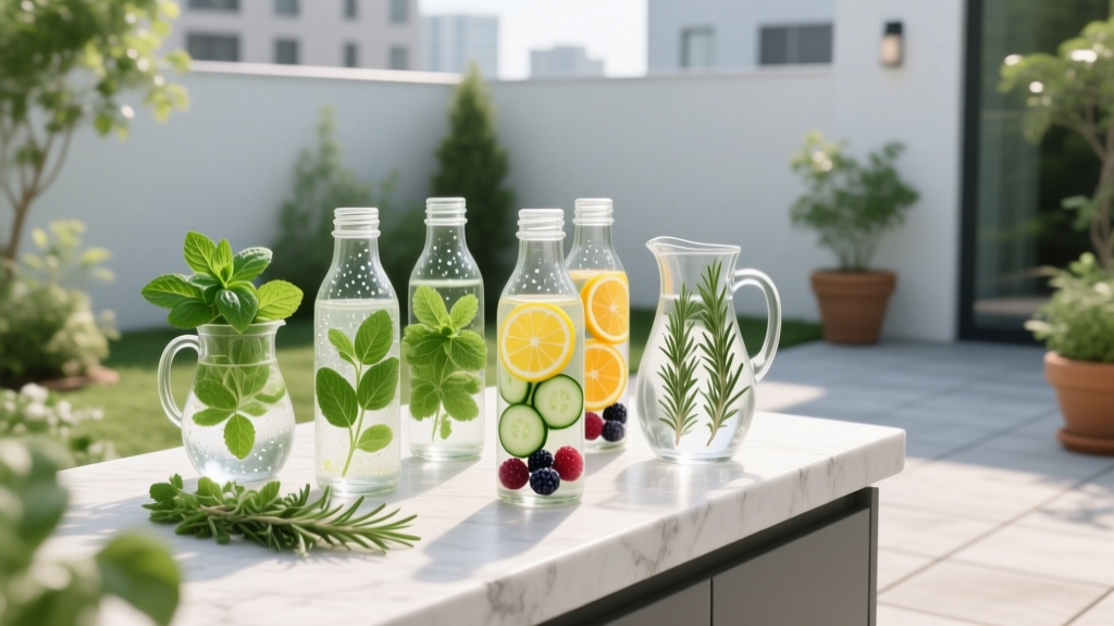 Patio Herb Infused Water Garden