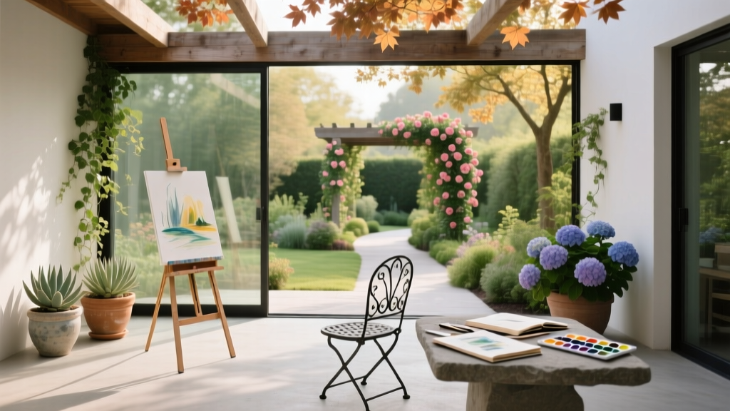 Patio Outdoor Art Studio Garden View