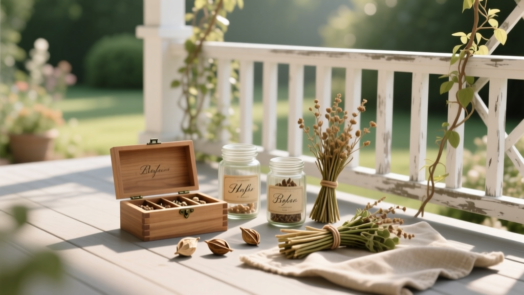 Porch Heirloom Seed Saving Display