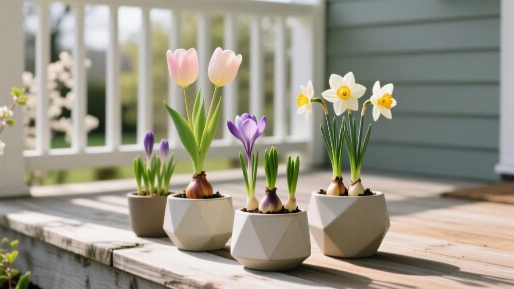 Porch Spring Bulb Forcing Display