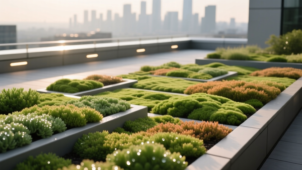 Rooftop Green Roof Sedum Garden