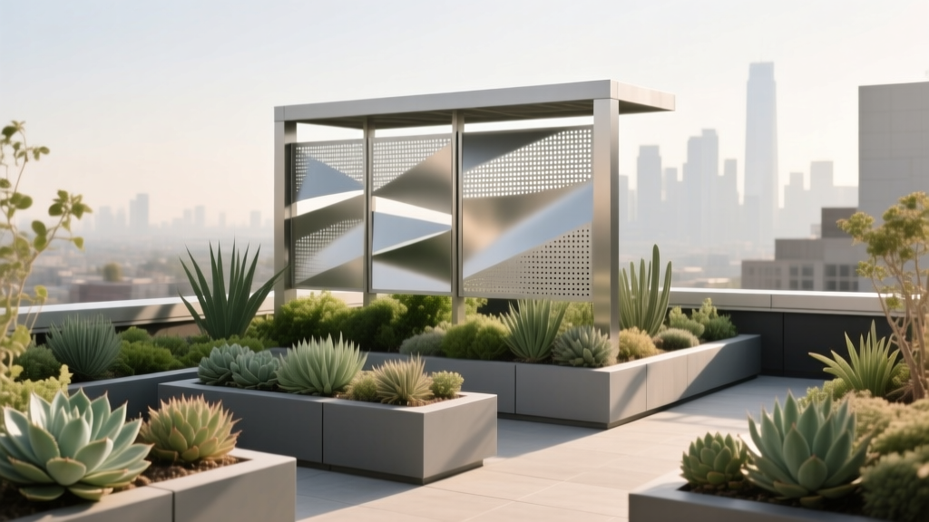 Rooftop Garden Windbreak Strategies