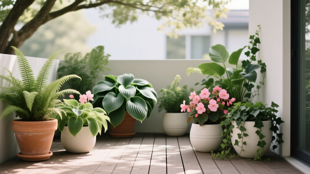 Shady Terrace Plant Combinations