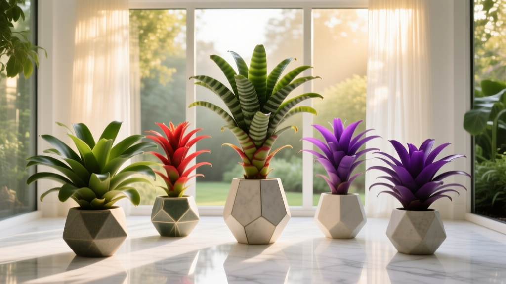 Sunroom Bromeliad Collection Display