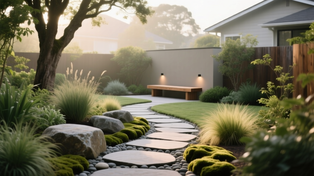 Suburban Garden Path Design Ideas