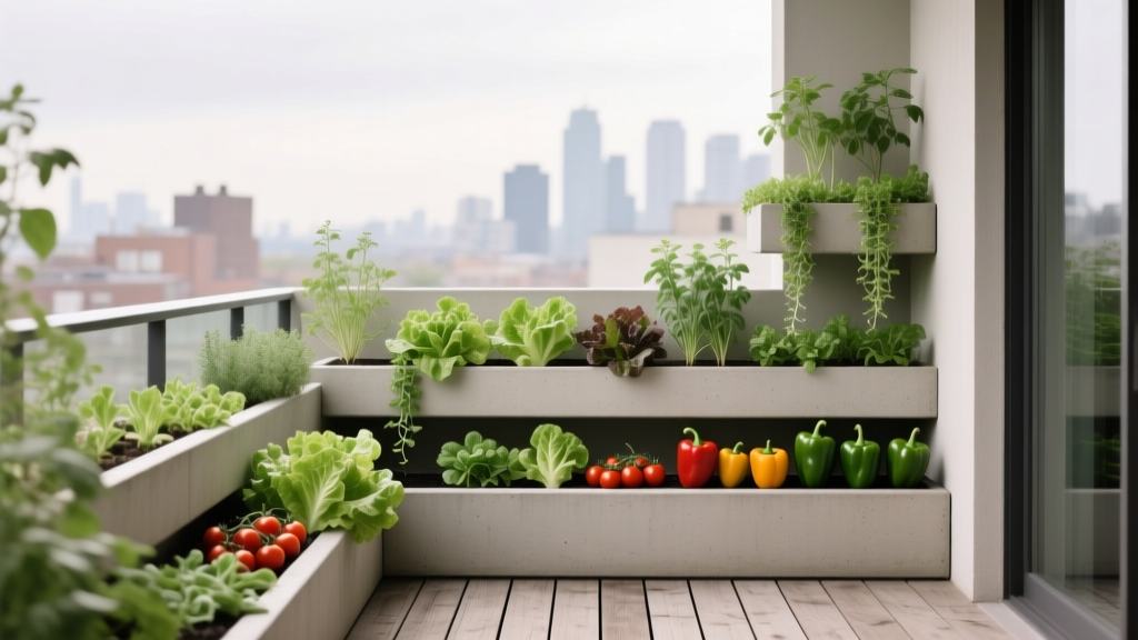 Small Balcony Garden Layout for Maximum Yield