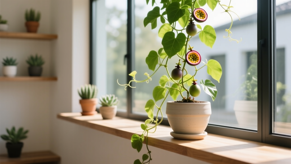 Sunroom Passionfruit Vine Indoor Setup
