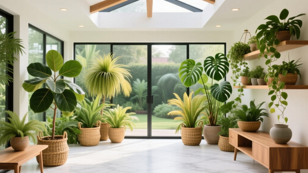 Sunroom Tropical Plant Collection Ideas