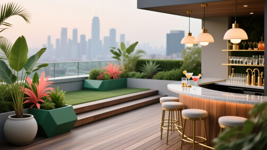 Terrace Cocktail Garden Design