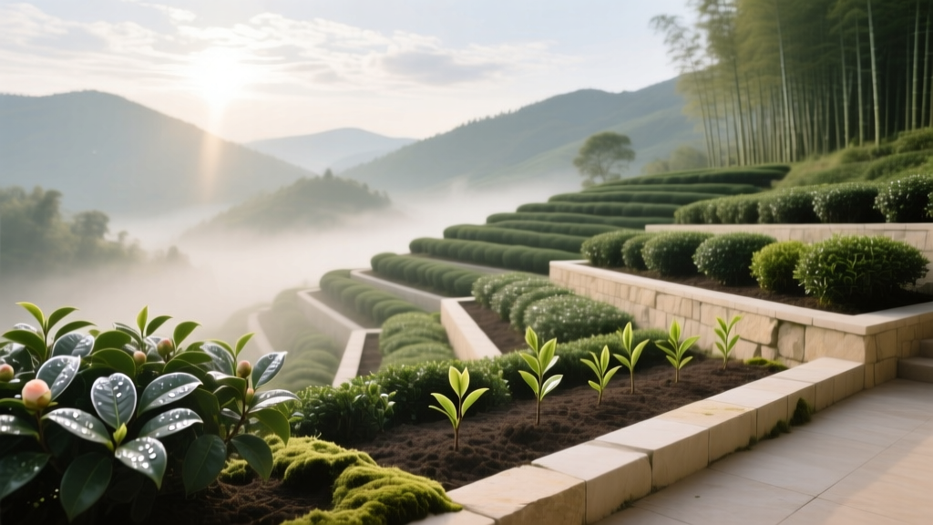 Terrace Tea Garden Plant Selection
