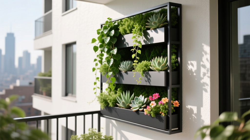 Vertical Garden Wall for Small Balconies