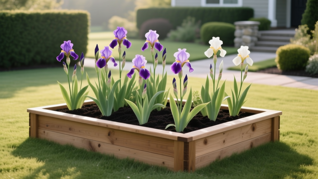 Creating Raised Beds for Irises