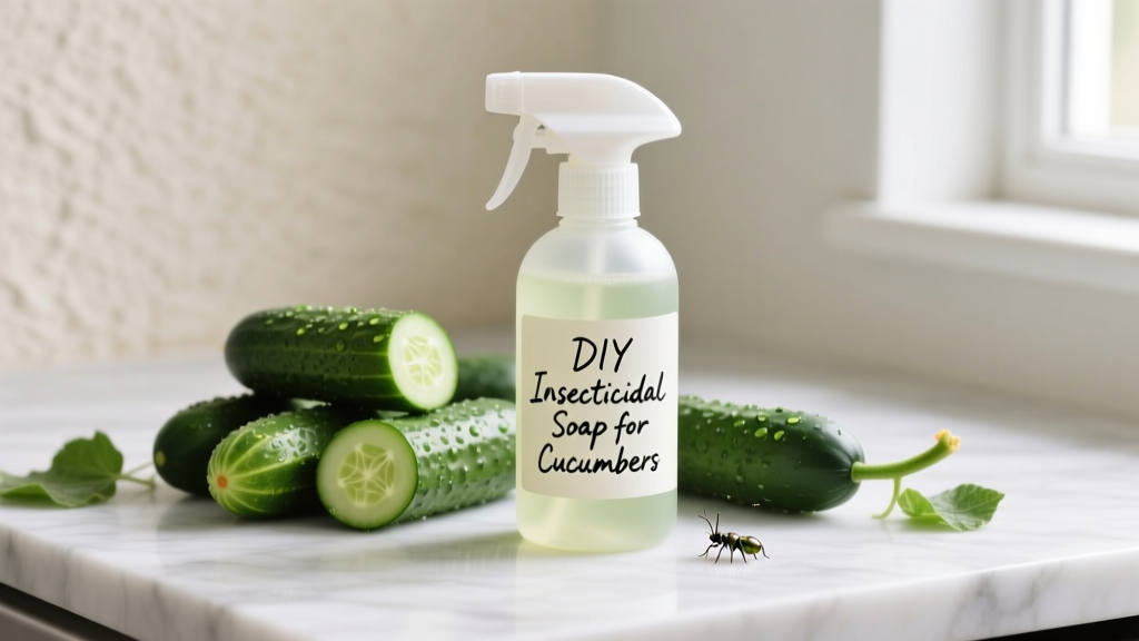 DIY Insecticidal Soap Spray for Cucumbers