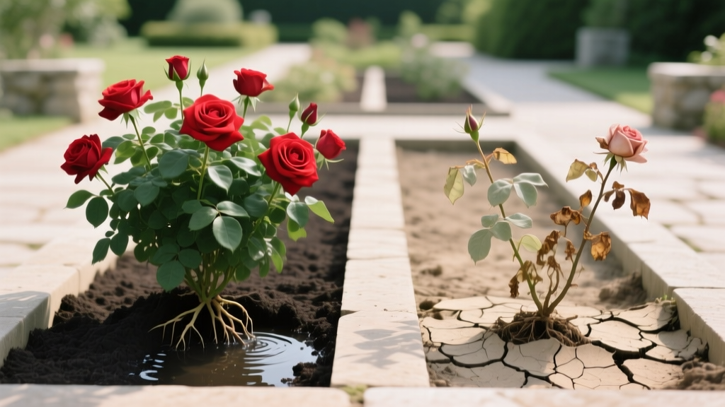 Deep Watering vs Frequent Watering for Roses