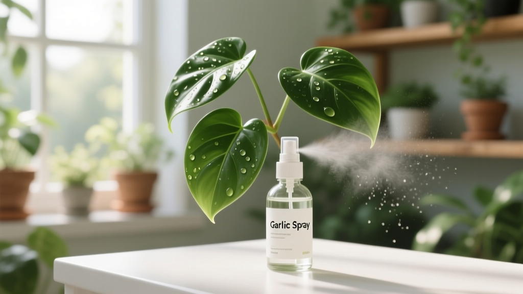 Garlic Spray as Pest Deterrent for Pothos
