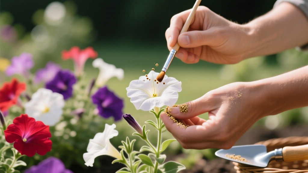 Hand-Pollinating Petunias for Better Fruit Set