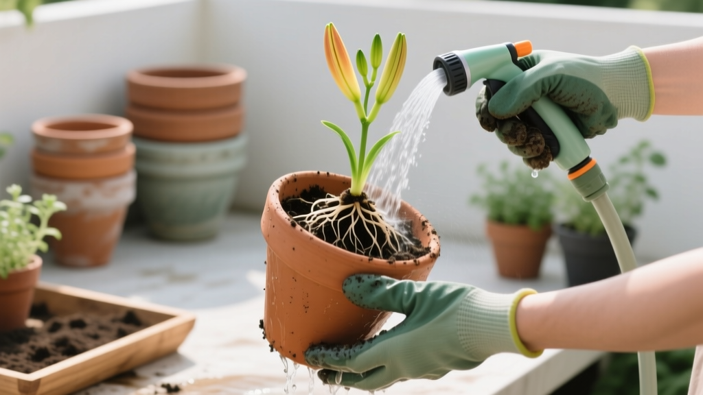 How to Clean Pots Before Repotting Daylilies