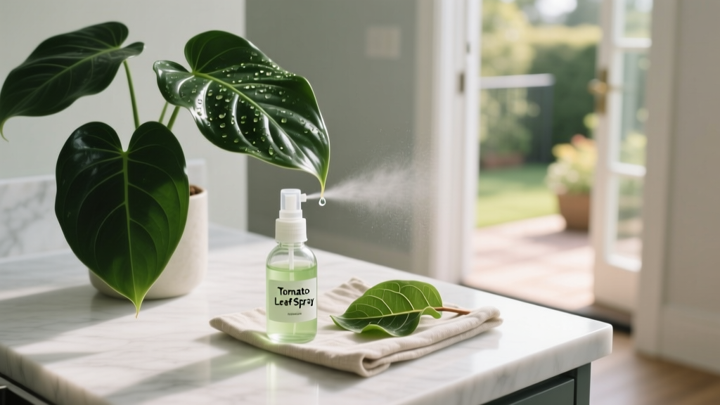 How to Make a Tomato Leaf Spray for Peace Lilies